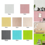 Maxbell 10x 3D Wall Stickers Decoration Decal Durable Home Bedroom PE Foam Wallpaper White