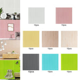 Maxbell 10x 3D Wall Stickers Decoration Decal Durable Home Bedroom PE Foam Wallpaper White