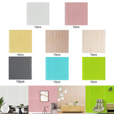 Maxbell 10x 3D Wall Stickers Decoration Decal Durable Home Bedroom PE Foam Wallpaper White