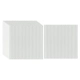 Maxbell 10x 3D Wall Stickers Decoration Decal Durable Home Bedroom PE Foam Wallpaper White