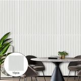 Maxbell 10x 3D Wall Stickers Decoration Decal Durable Home Bedroom PE Foam Wallpaper White