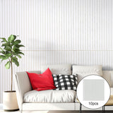 Maxbell 10x 3D Wall Stickers Decoration Decal Durable Home Bedroom PE Foam Wallpaper White