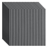 Maxbell 10x 3D Wall Stickers Decoration Decal Durable Home Bedroom PE Foam Wallpaper Argent Gray