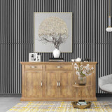 Maxbell 10x 3D Wall Stickers Decoration Decal Durable Home Bedroom PE Foam Wallpaper Argent Gray