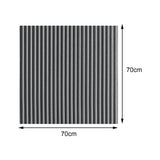 Maxbell 10x 3D Wall Stickers Decoration Decal Durable Home Bedroom PE Foam Wallpaper Argent Gray