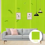 Maxbell 10x 3D Wall Stickers Decoration Decal Durable Home Bedroom PE Foam Wallpaper Green