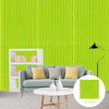 Maxbell 10x 3D Wall Stickers Decoration Decal Durable Home Bedroom PE Foam Wallpaper Green