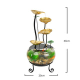 Maxbell Water Fountain Statue Ornament Sculpture Decorative Crafts Indoor Office