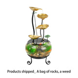 Maxbell Water Fountain Statue Ornament Sculpture Decorative Crafts Indoor Office