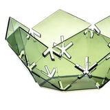 Maxbell Green Hollowed Out Fruit Basket Fruit Bowl Vegetables Holder Space Saving Snowflake Pattern