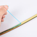 Maxbell Flexible Ceiling Molding Strips Oilproof for Mirror Borders Living Room Black 1.1cm