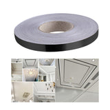 Maxbell Flexible Ceiling Molding Strips Oilproof for Mirror Borders Living Room Black 1.1cm