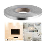Maxbell Flexible Ceiling Molding Strips Oilproof for Mirror Borders Living Room Argent 1.1cm