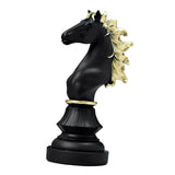 Maxbell Creative Chess Figurine Collectible Chessmen Tabletop Bedroom Gift 14cmx11cmx26cm Black