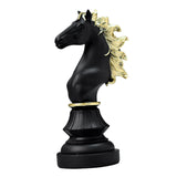 Maxbell Creative Chess Figurine Collectible Chessmen Tabletop Bedroom Gift 14cmx11cmx26cm Black