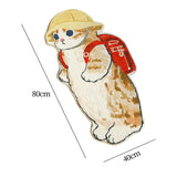 Maxbell Floor Mats Area Rug Cartoon Cat Carpet for Bedroom Bathroom Home Decoration A