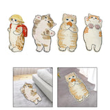 Maxbell Floor Mats Area Rug Cartoon Cat Carpet for Bedroom Bathroom Home Decoration A