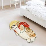 Maxbell Floor Mats Area Rug Cartoon Cat Carpet for Bedroom Bathroom Home Decoration A