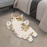 Maxbell Floor Mats Area Rug Cartoon Cat Carpet for Bedroom Bathroom Home Decoration B