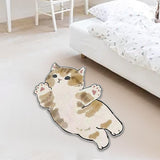 Maxbell Floor Mats Area Rug Cartoon Cat Carpet for Bedroom Bathroom Home Decoration B