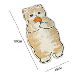 Maxbell Floor Mats Area Rug Cartoon Cat Carpet for Bedroom Bathroom Home Decoration C