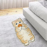 Maxbell Floor Mats Area Rug Cartoon Cat Carpet for Bedroom Bathroom Home Decoration C