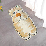 Maxbell Floor Mats Area Rug Cartoon Cat Carpet for Bedroom Bathroom Home Decoration C