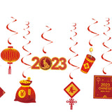 Maxbell Chinese New Year Hanging Swirl Decorations Spring Festival Pendant for Decor