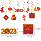 Maxbell Chinese New Year Hanging Swirl Decorations Spring Festival Pendant for Decor