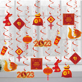 Maxbell Chinese New Year Hanging Swirl Decorations Spring Festival Pendant for Decor