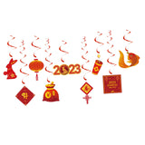 Maxbell Chinese New Year Hanging Swirl Decorations Spring Festival Pendant for Decor