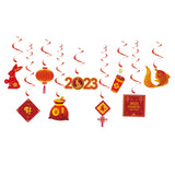 Maxbell Chinese New Year Hanging Swirl Decorations Spring Festival Pendant for Decor