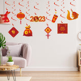 Maxbell Chinese New Year Hanging Swirl Decorations Spring Festival Pendant for Decor