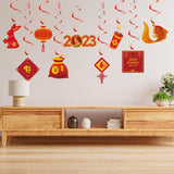 Maxbell Chinese New Year Hanging Swirl Decorations Spring Festival Pendant for Decor