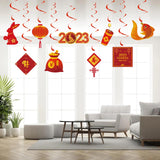 Maxbell Chinese New Year Hanging Swirl Decorations Spring Festival Pendant for Decor