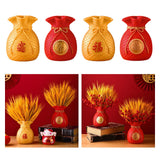 Maxbell Creative Flower Vase Art Craft Floral Arrangement for Balcony Decor Dorm Aureate Bao