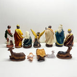 Maxbell Birth of Jesus Statue Set Sacred Christian Nativity Scene Figurine for Shelf