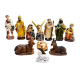 Maxbell Birth of Jesus Statue Set Sacred Christian Nativity Scene Figurine for Shelf