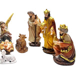 Maxbell Birth of Jesus Statue Set Sacred Christian Nativity Scene Figurine for Shelf