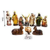 Maxbell Birth of Jesus Statue Set Sacred Christian Nativity Scene Figurine for Shelf