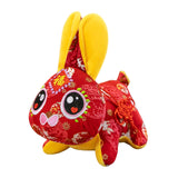 Maxbell Cute Chinese New Year Rabbit Plush Toy Bunny Doll Holiday Stuffed Animals 15cm Red