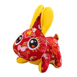 Maxbell Cute Chinese New Year Rabbit Plush Toy Bunny Doll Holiday Stuffed Animals 15cm Red