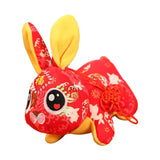 Maxbell Cute Chinese New Year Rabbit Plush Toy Bunny Doll Holiday Stuffed Animals 15cm Red