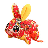 Maxbell Cute Chinese New Year Rabbit Plush Toy Bunny Doll Holiday Stuffed Animals 20cm Deep Red