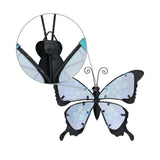 Maxbell 2x 3D Butterfly Ornaments Gift Plaque Sculpture Home Garden Decoration
