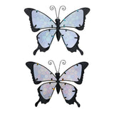 Maxbell 2x 3D Butterfly Ornaments Gift Plaque Sculpture Home Garden Decoration
