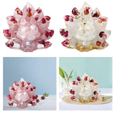 Maxbell Resin Miniature Animal Figurines Collection for Shelf Tabletop Decoration Pink