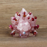 Maxbell Resin Miniature Animal Figurines Collection for Shelf Tabletop Decoration Pink