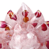 Maxbell Resin Miniature Animal Figurines Collection for Shelf Tabletop Decoration Pink