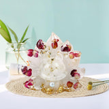 Maxbell Resin Miniature Animal Figurines Collection for Shelf Tabletop Decoration White